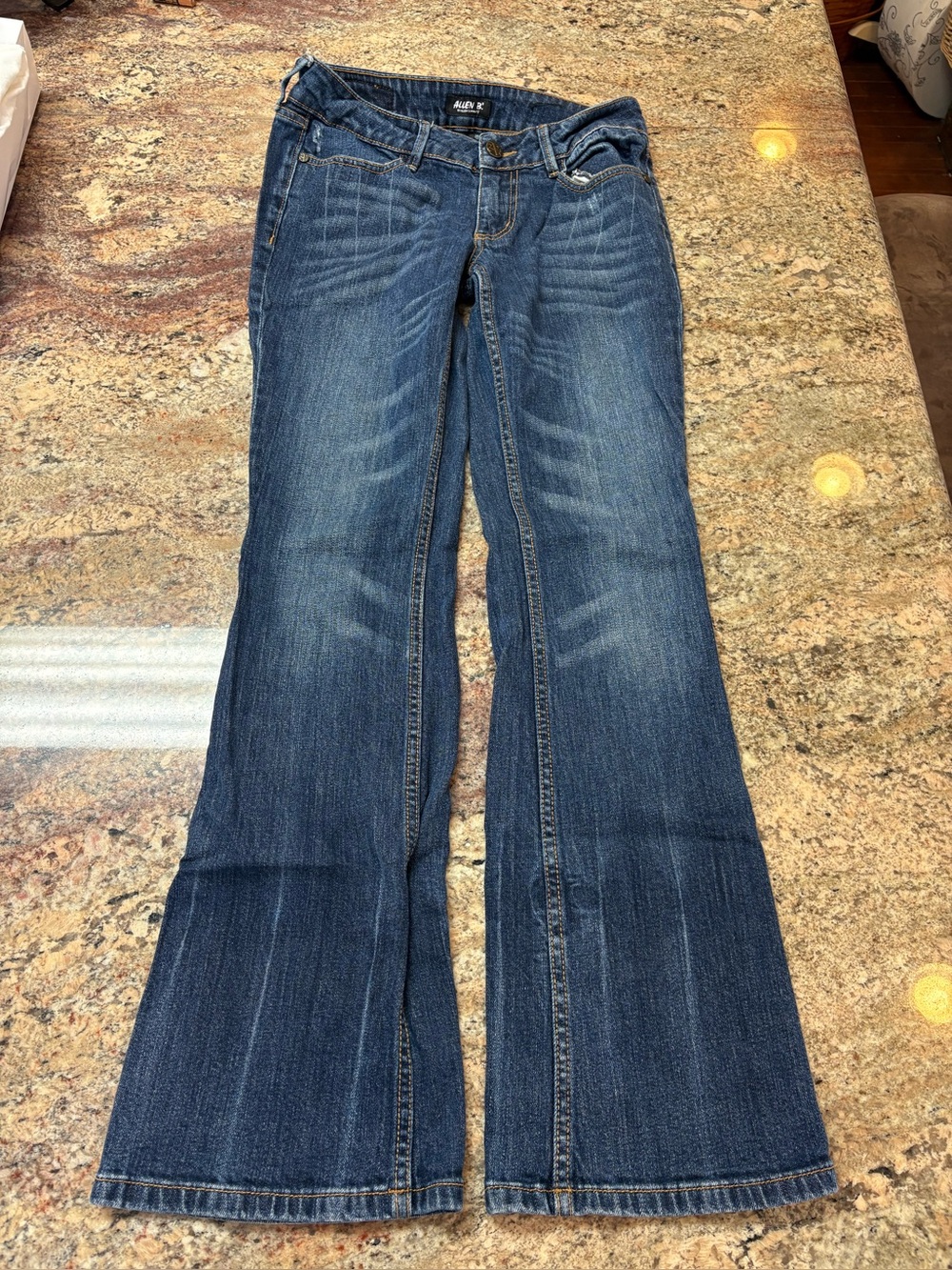 Allen B. By Allen Schwartz Dark Blue Flare Jeans, Size 2
